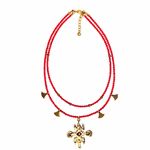 Red Coral Lacerta Necklace