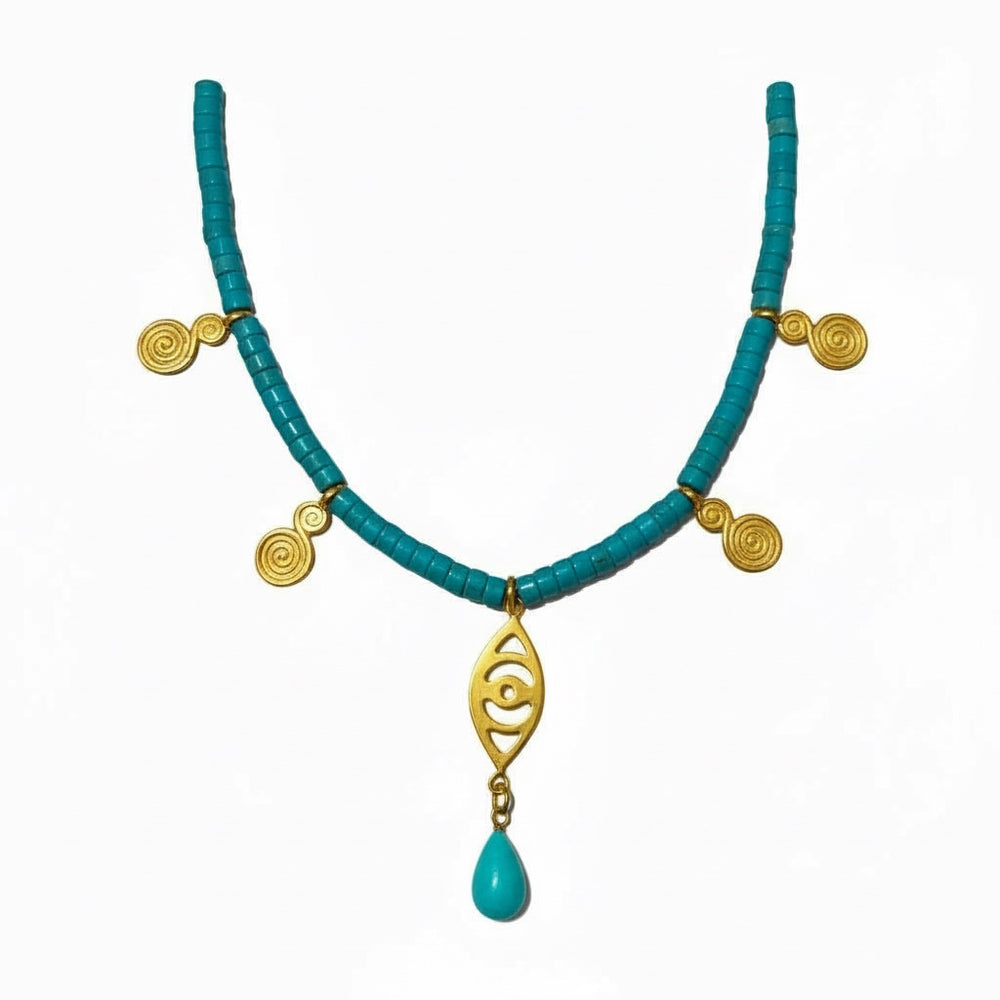 Third Eye Turquoise Necklace