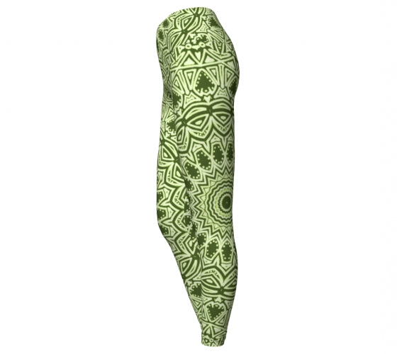 Green Mandala Yoga Pant