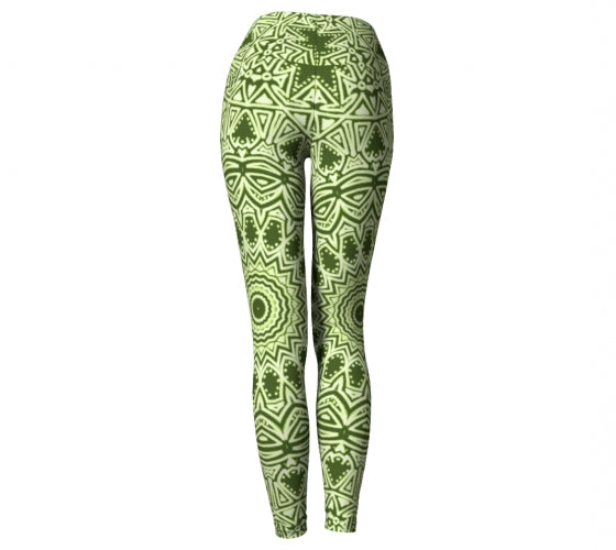 Green Mandala Yoga Pant