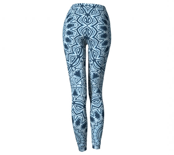 Blue Mandala Yoga Pant