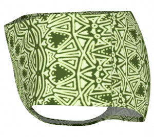 Green Mandala Mini Shorts