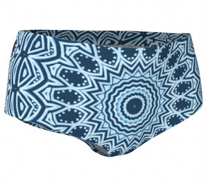 Blue Mandala Mini Shorts