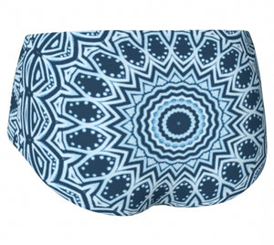 Blue Mandala Mini Shorts