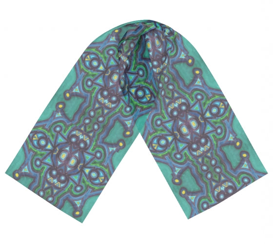 
            
                Load image into Gallery viewer, Green Reflection Scarf
            
        