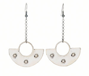 
            
                Load image into Gallery viewer, Inca Royal Earrings Silver
            
        