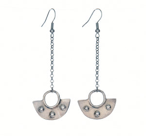 
            
                Load image into Gallery viewer, Inca Royal Petite Silver Earrings
            
        