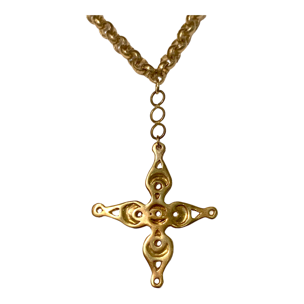 Vida Brass Necklace