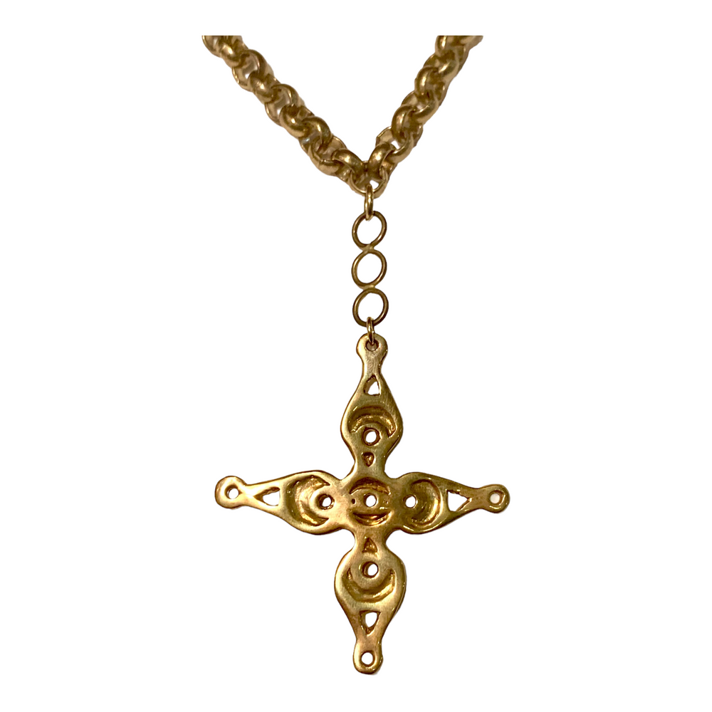 
            
                Load image into Gallery viewer, Vida Brass Necklace
            
        