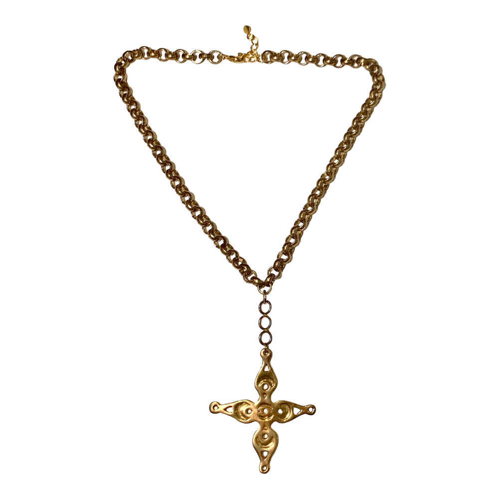 Vida Brass Necklace