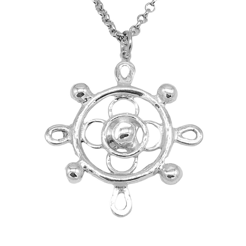 Compass Navigation Pendant Silver – Yelena Noah Designs
