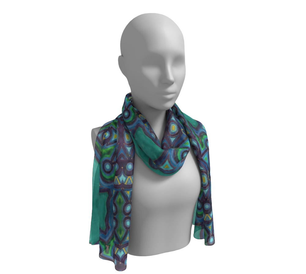 
            
                Load image into Gallery viewer, Green Reflection Scarf
            
        