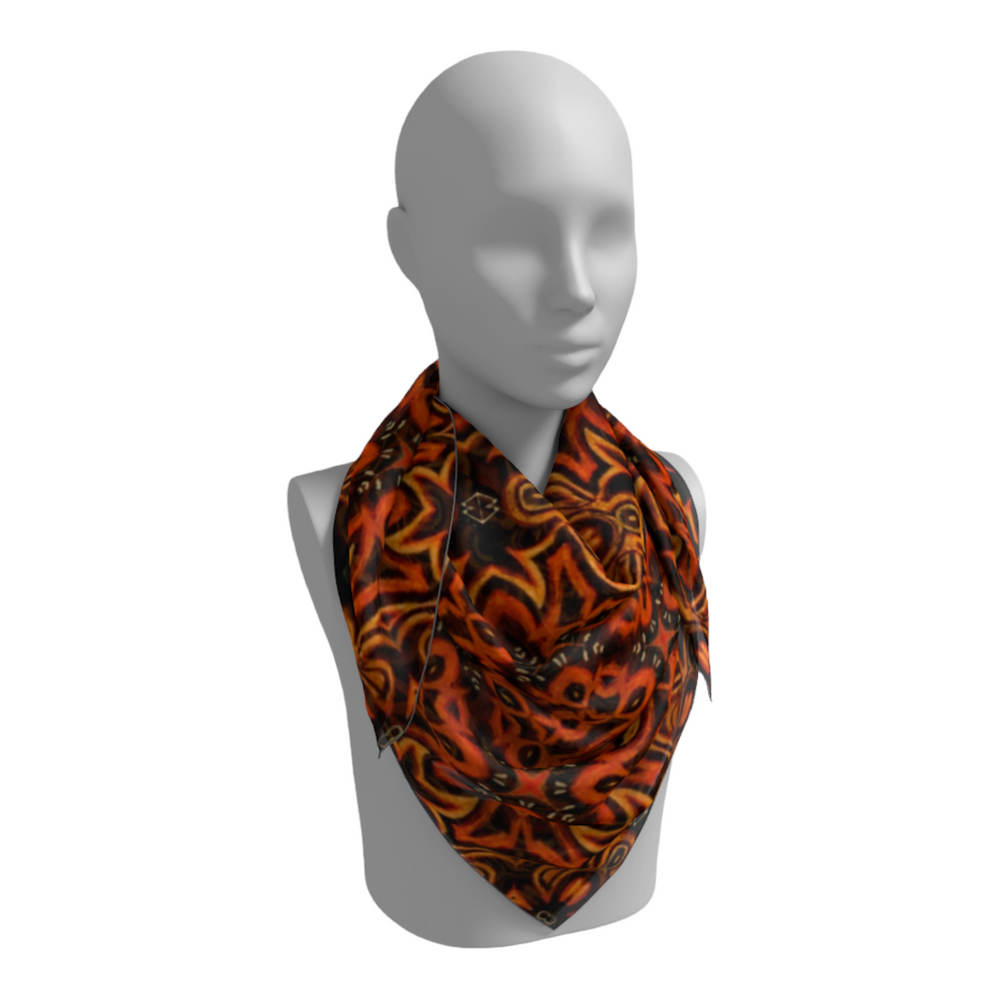 Adinkra square scarf